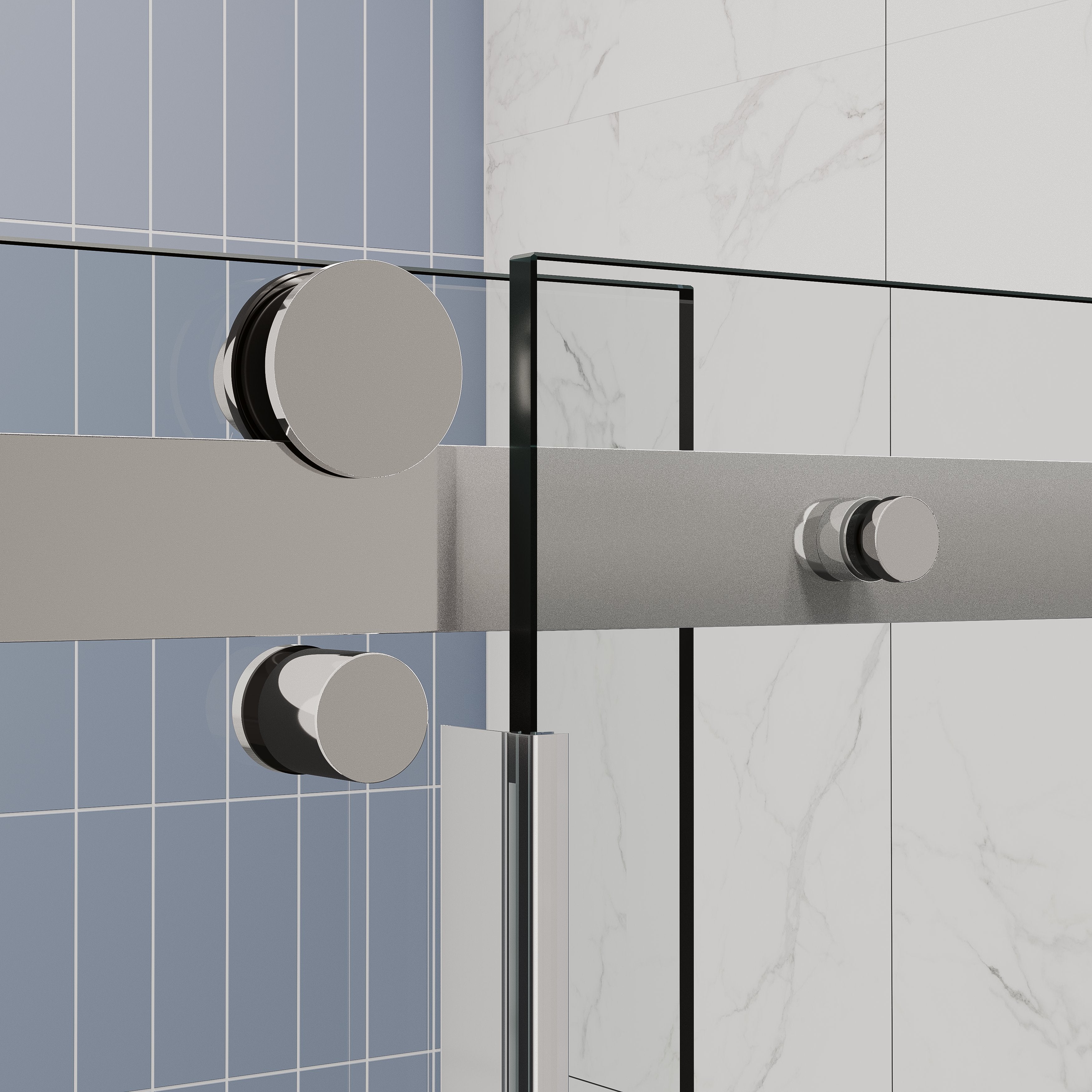 Frameless Single Sliding Shower Doors